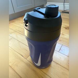 Nike Black and Blue Sports Bottle